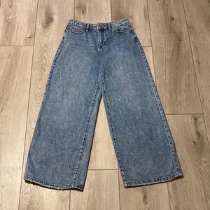 Sincerely Jules Wide Leg Jeans Women’s 9 Juniors Blue Denim Soft + Comfortable